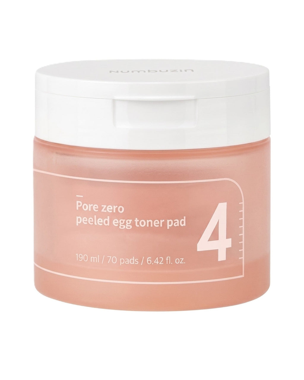 No.4 Pore Zero Peeled Egg Toner Pad 190ml 70 Pads