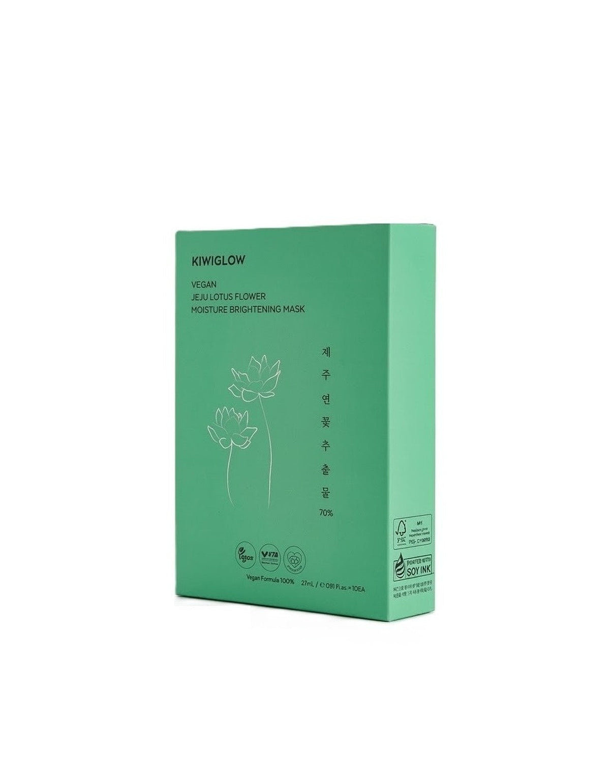 Vegan Jeju Lotus Moisture Brightening Mask 10ea