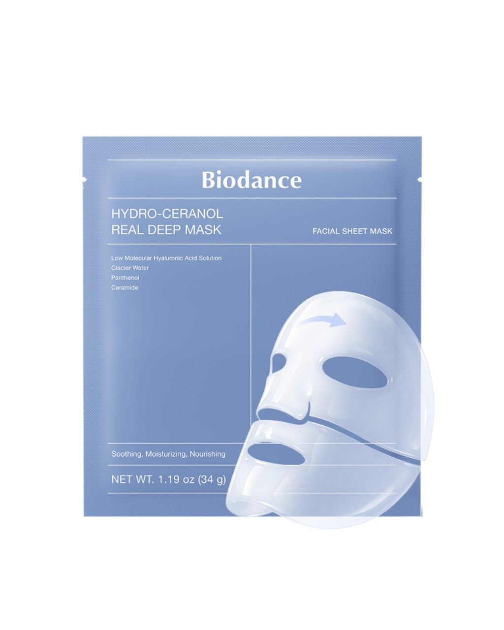 Hydro Cera-nol Real Deep Mask 34g x 4pc