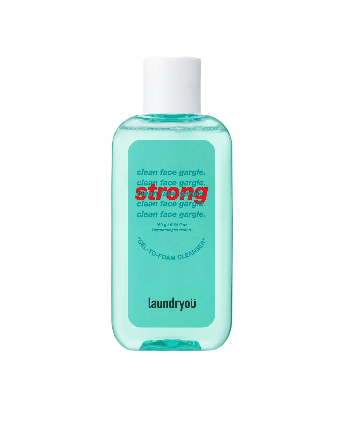 Clean Face Gargle Gel-to-Foam Cleanser Strong 160g