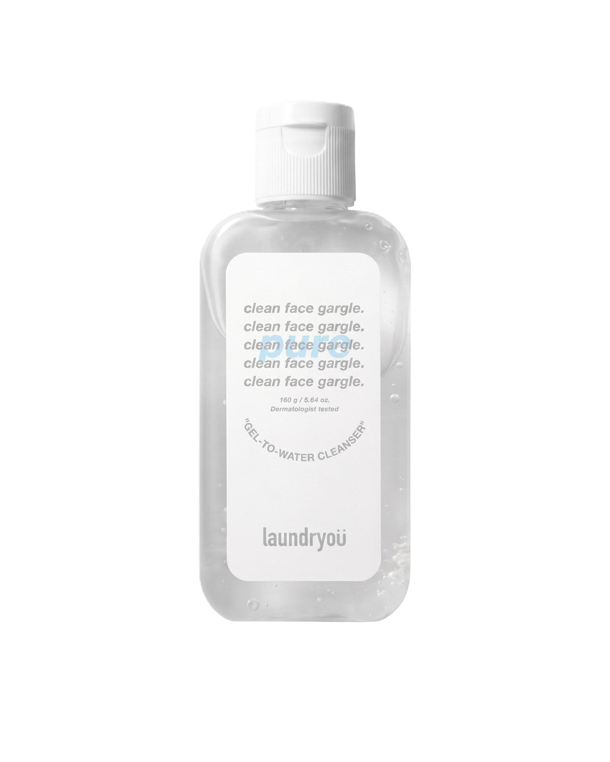Clean Face Gargle Gel To Water Cleanser Pure 160g