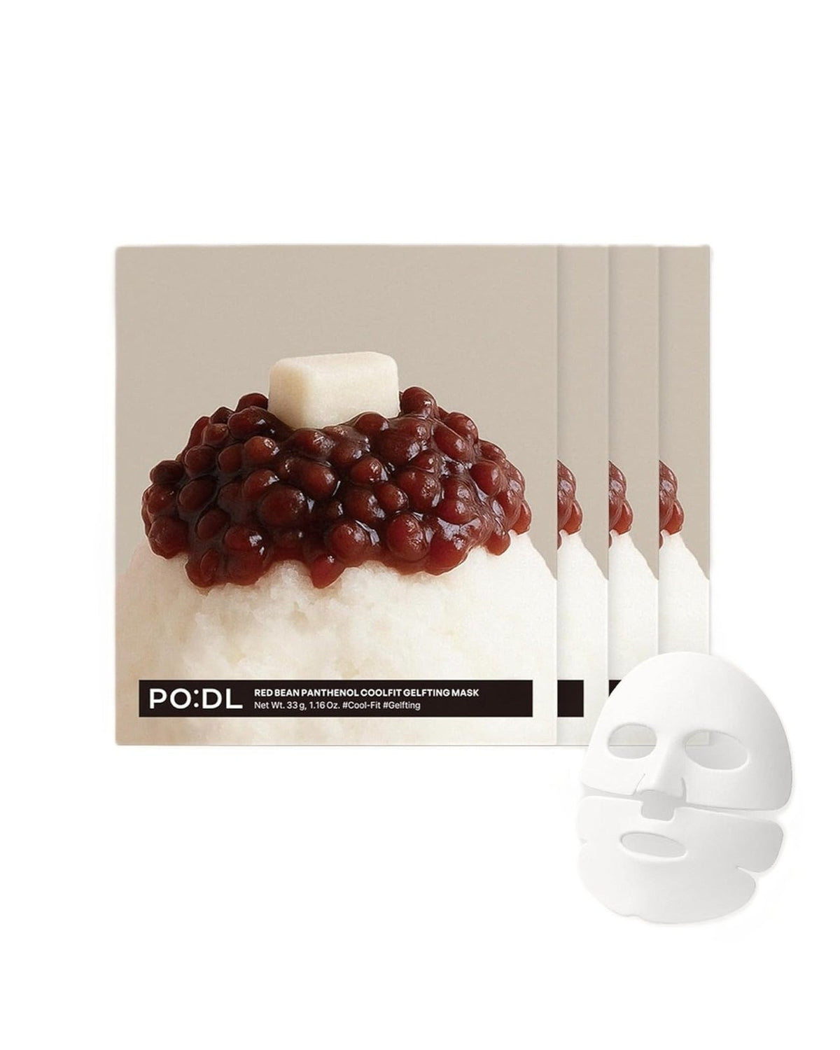 Red Bean Panthenol Coolfit Gelfting Mask 33g x 4p