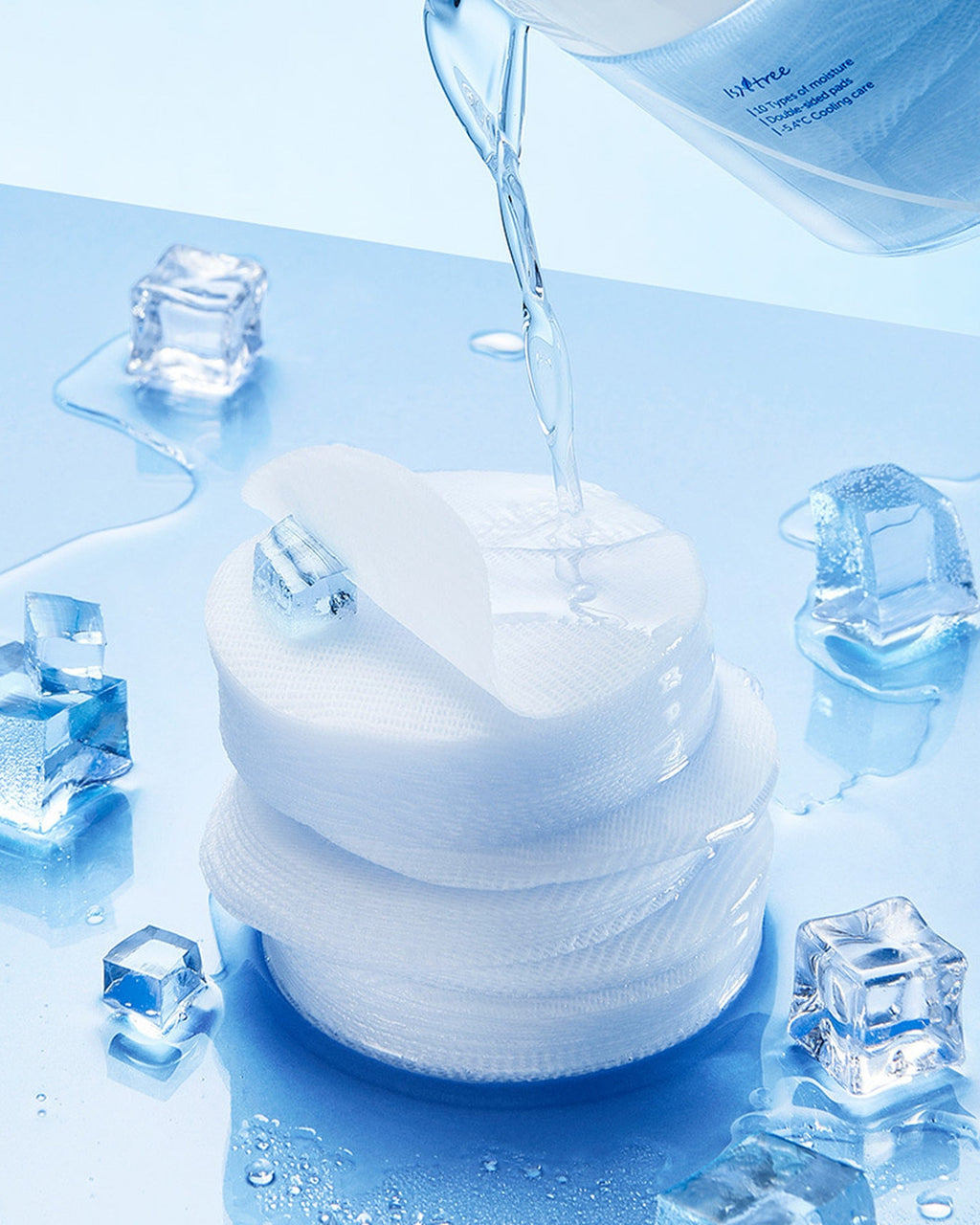 Ultra-Low Molecular Hyaluronic Acid Zinc Cooling Pad 150ml 60 Sheets