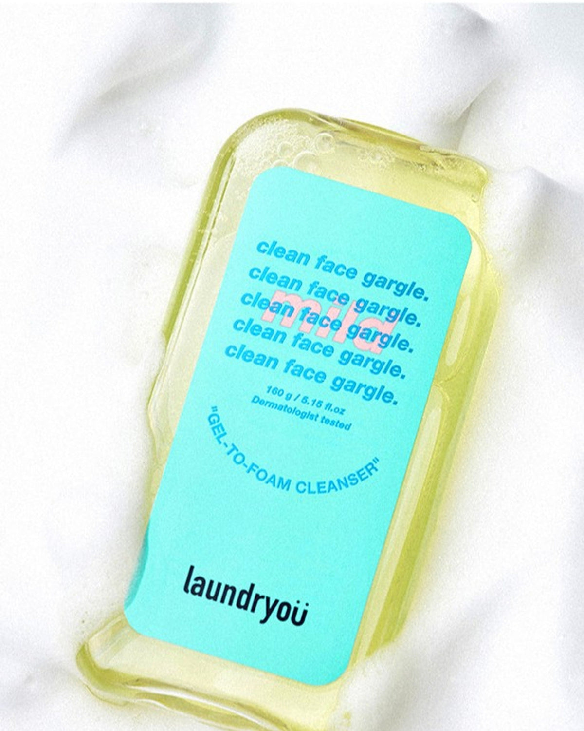 Clean Face Gargle Gel-to-Foam Cleanser Mild 160g