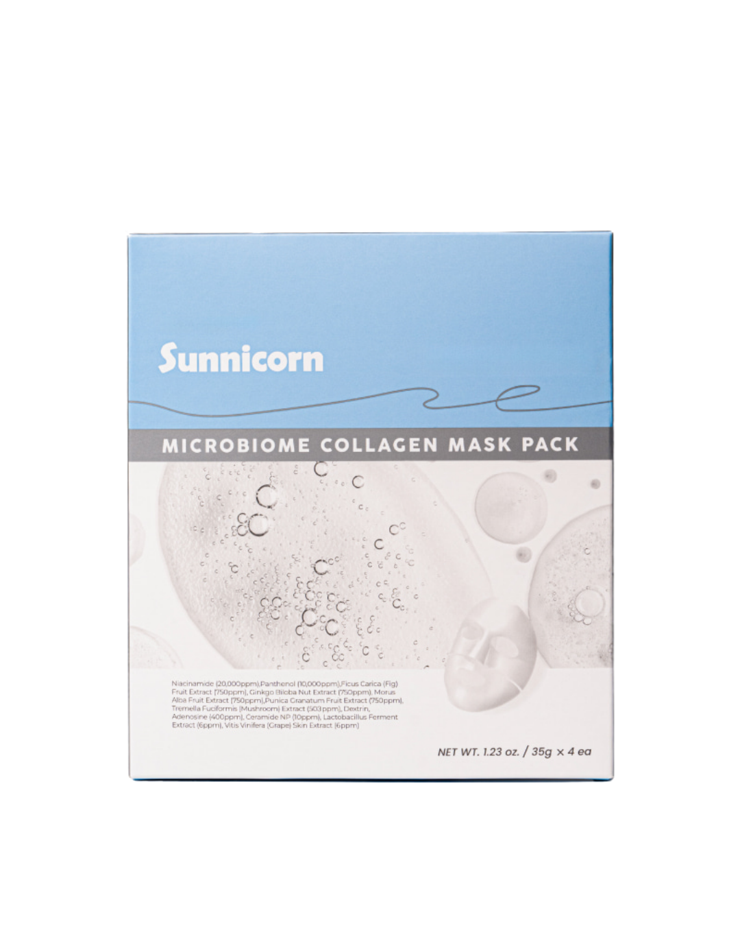 Microbiome Collagen Mask Pack 4 Sheets
