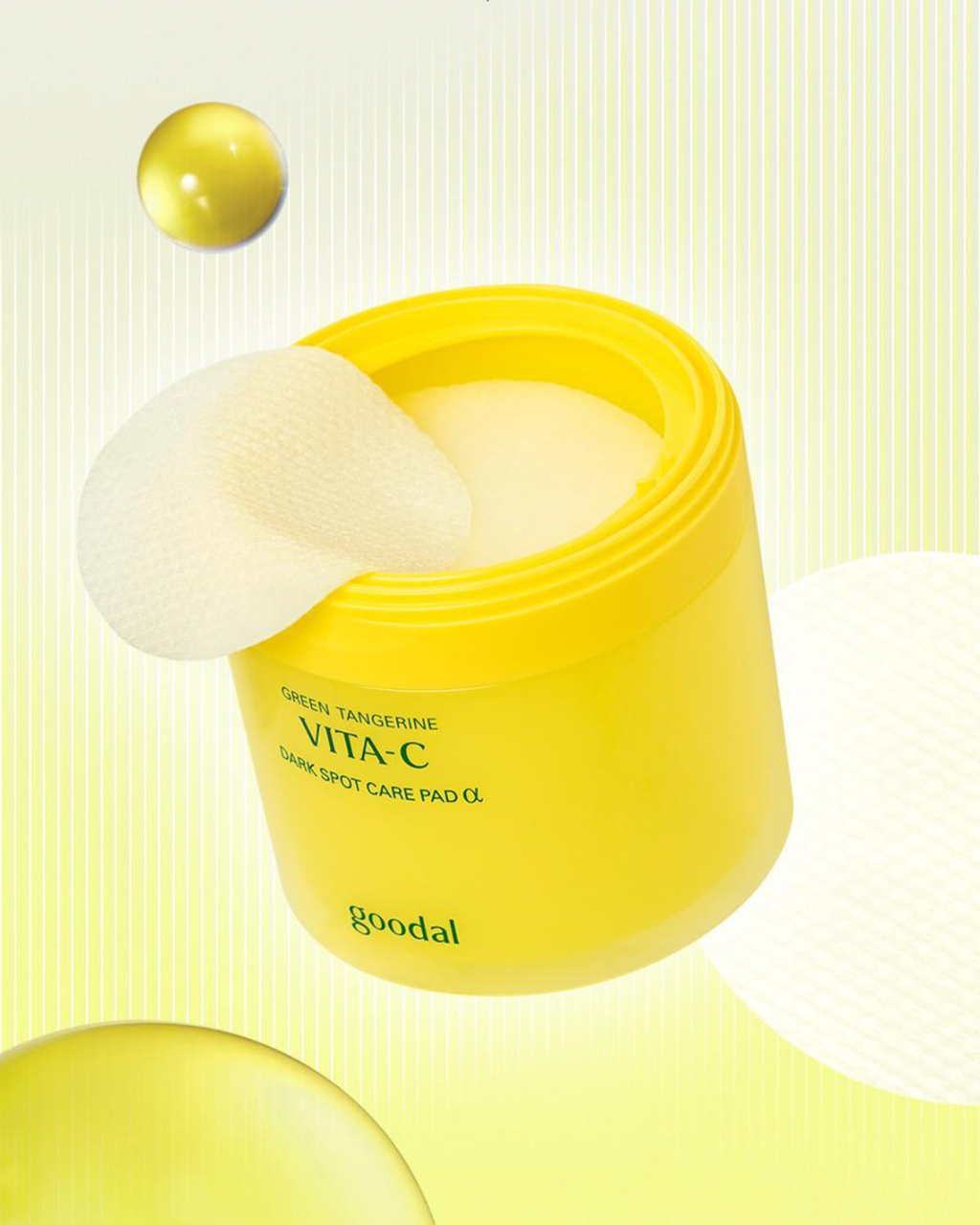Green Tangerine Vita C Dark Spot Card Pad Alpha 160ml 70 Pads